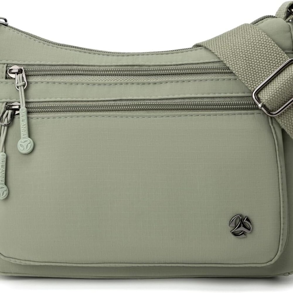 Stylish Water-Resistant Crossbody Purse with 10 Pockets - Lightweight & Secure